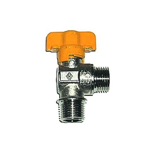 RUBINETTO GAS SQUADRO SFERA FILETTATO MASCHIO MASCHIO Ø 1/2"